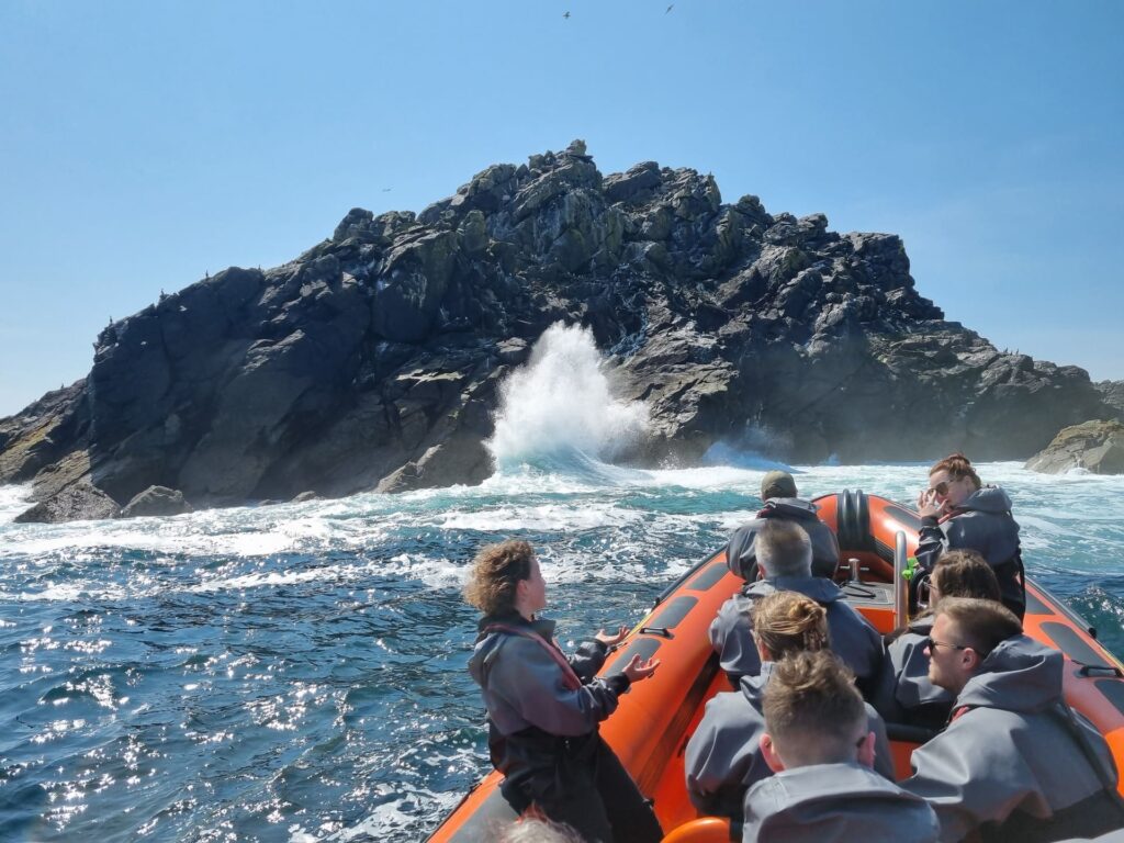 Wild and wonderful rock splash