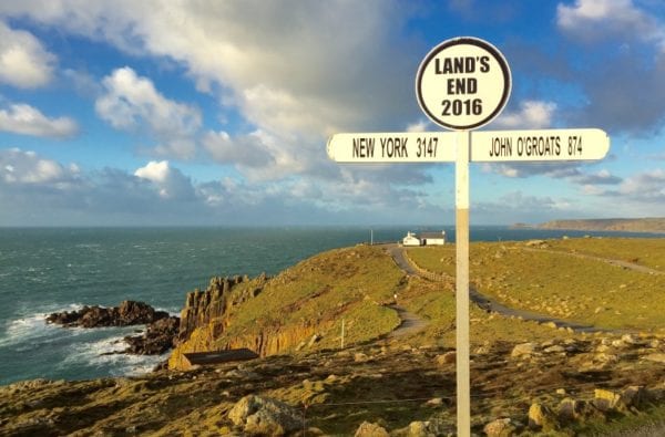 Lands End Cornwall Sign